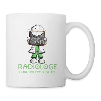 Radiologe Radiologie Beruf Röntgen Röntgenbild  - Tasse - Weiß - Rechts