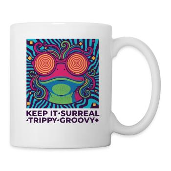 trippiges Festival Keep It Surreal Trippy Groovy - Tasse - Weiß - Rechts