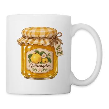Quitten Gelee - Tasse - Weiß - Rechts