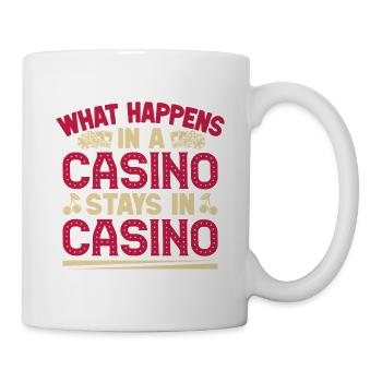 Gambling Fan What Happens In Casino Stays In - Tasse - Weiß - Rechts