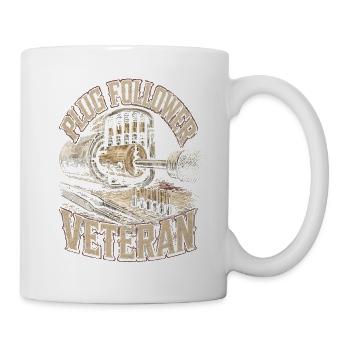 Schlosser Schlüsseldienst Plug Follower Veteran - Tasse - Weiß - Rechts