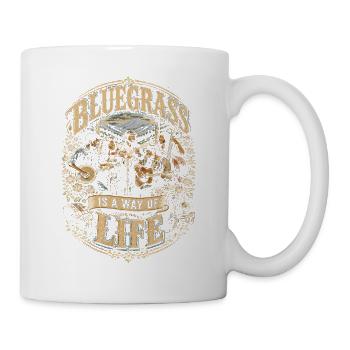 Bluegrass Musik - Tasse - Weiß - Rechts
