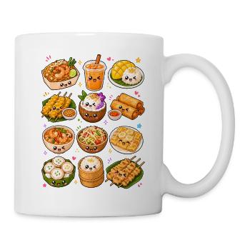 Kawaii Thai Food | Thailand & Streetfood - Tasse - Weiß - Rechts