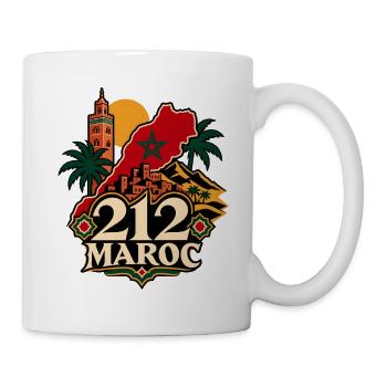 212 Marokko - Tasse - Weiß - Rechts