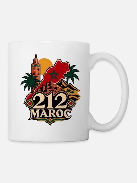 212 Marokko - Tasse - Weiß