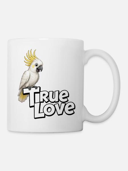 Kakadu Liebe - Tasse - Weiß