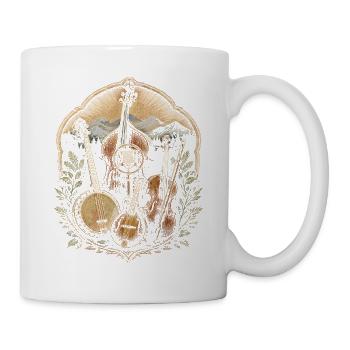 Bluegrass Musik - Tasse - Weiß - Rechts