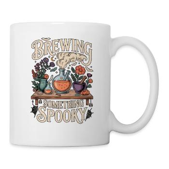 Brewing Somthing Spooky Gothische - Tasse - Weiß - Rechts