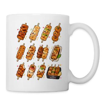Kawaii Yakitori | Japanische Grillspieße - Tasse - Weiß - Rechts