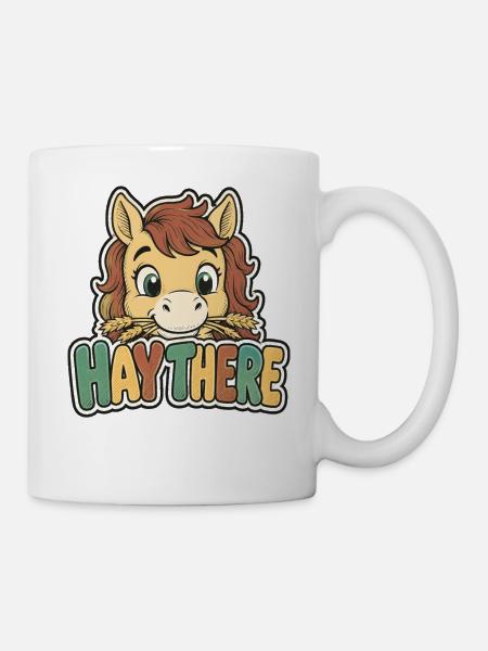 Reiten Kinder - Tasse - Weiß