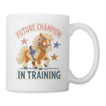 Pferde Kinder - Tasse - Weiß - Rechts