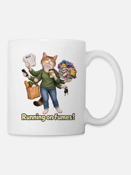 Auf dem Lauf der Dämpfe - Tasse - Weiß