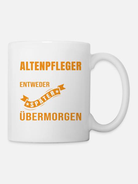 Altenpflege Pfleger Pflegepersonal Pflegekraft - Tasse - Weiß