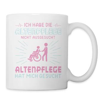 Altenpfleger Geschenk Altenpflege Pflegefachkraft - Tasse - Weiß - Rechts