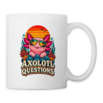 I Axolotl Questions – Cute Retro Axolotl  - Tasse - Weiß - Rechts