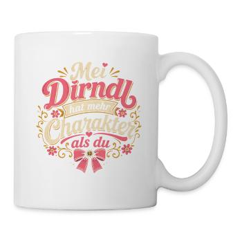 Dirndl - Tasse - Weiß - Rechts