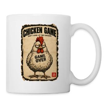 Chicken Game Don’t Look at the Chicken  - Tasse - Weiß - Rechts