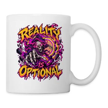 Reality is Optional - Tasse - Weiß - Rechts