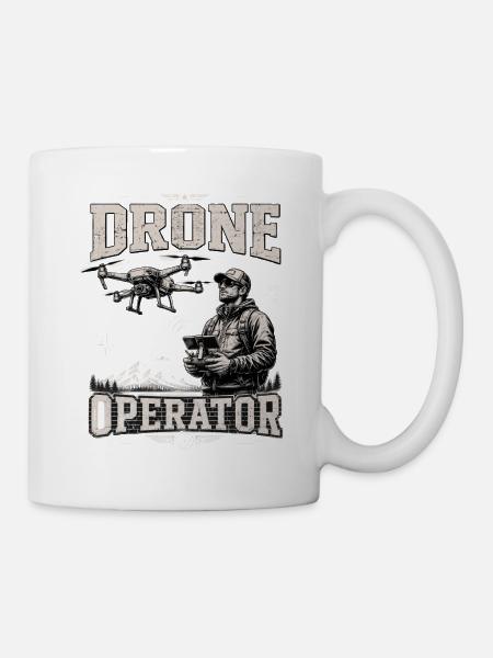 Drone Pilot – FPV Racing & Quadcopter Design - Tasse - Weiß