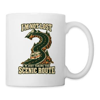 Wohnmobil Scenic Route I'm Not Lost Shirt - Tasse - Weiß - Rechts