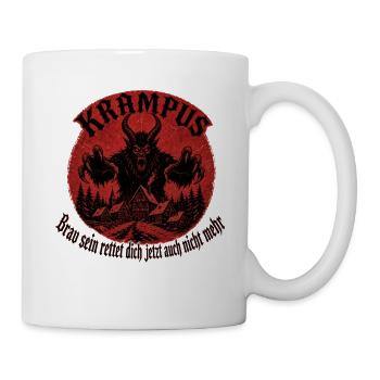 Kramperl Weihnachtsdämon Krampus T Krampus Maske - Tasse - Weiß - Rechts