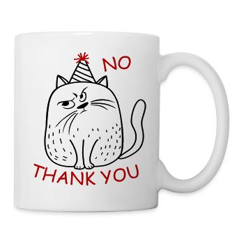 No Thank You - Tasse - Weiß - Rechts