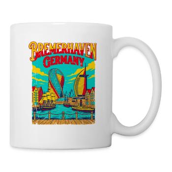Bremerhaven Germany Waterfront Cityscape Cottbus - Tasse - Weiß - Rechts