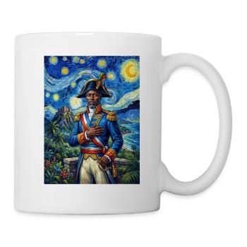 Toussaint Louverture im Sternennacht - Tasse - Weiß - Rechts
