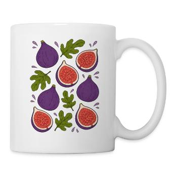 Feigen | Frucht Botanik & Mediterran - Tasse - Weiß - Rechts