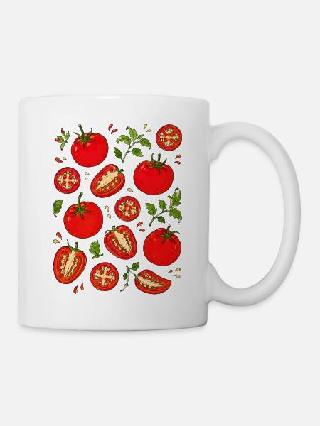 Tomaten | Gemüse Garten & Ernte - Tasse - Weiß