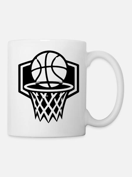 Basketball Korb Symbol - Tasse - Weiß
