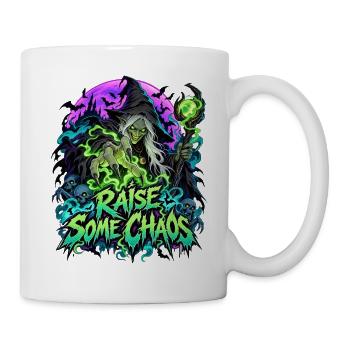 Chaosruferin: Glühende grüne Magie - Tasse - Weiß - Rechts