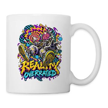 Neon-Astronaut Stil - Tasse - Weiß - Rechts