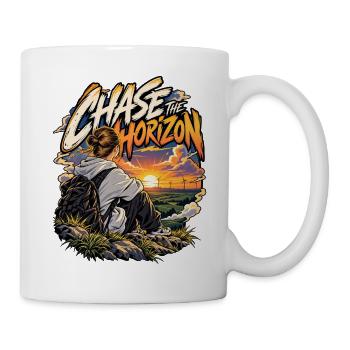 Chase the Horizon Sunset Trek - Tasse - Weiß - Rechts