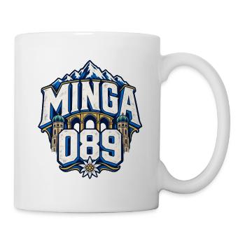 Minga 089 – München Alpen und Stadtsilhouette - Tasse - Weiß - Rechts