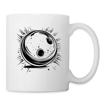 Bowlingkugel Skizze - Tasse - Weiß - Rechts