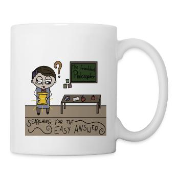 Der fälschende Philosoph - Tasse - Weiß - Rechts