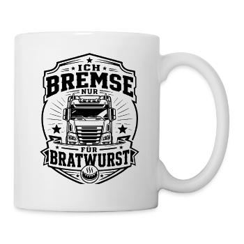Trucker Bratwurst - Tasse - Weiß - Rechts