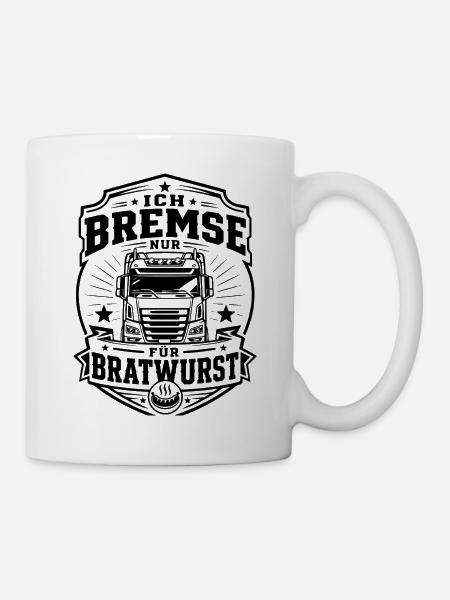 Trucker Bratwurst - Tasse - Weiß