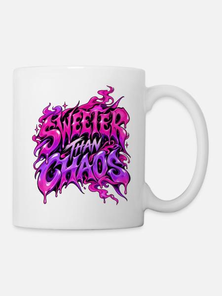 Sweeter than Chaos - Tasse - Weiß