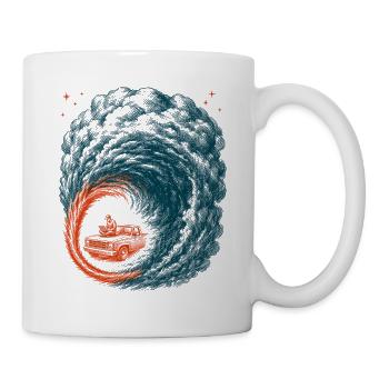 Hook Echo Radar Sturmverfolgung Tornado-tracker - Tasse - Weiß - Rechts