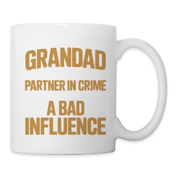 Sie nennen mich Opa Schlechter Einfluss - Tasse - Weiß - Rechts