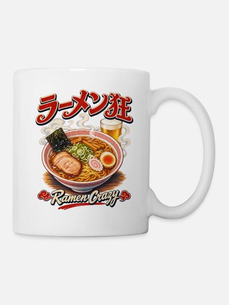 Ramen Crazy - Tasse - Weiß