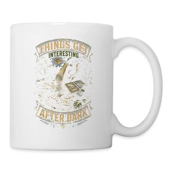 Herpetologie Things Get Interesting After Dark - Tasse - Weiß - Rechts
