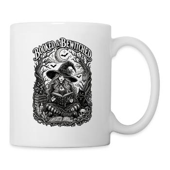  Booked & Bewitched Hexe Mit Zauberbuch Und - Tasse - Weiß - Rechts