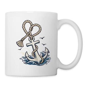Bootsurlaub Nautik Design für Bootliebhaber - Tasse - Weiß - Rechts