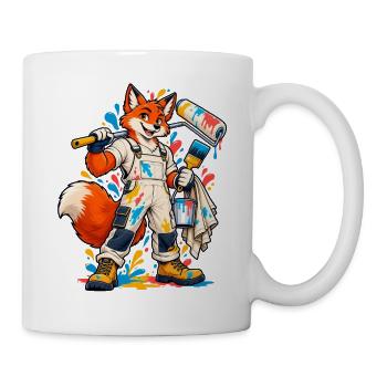 Maler & Lackierer Handwerk / Handwerker - Tasse - Weiß - Rechts