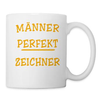 Zeichner Zeichnen - Tasse - Weiß - Rechts