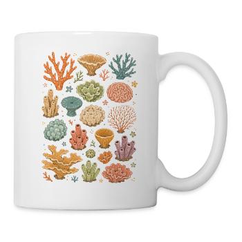 Korallenriff | Korallen & Meeresbiologie - Tasse - Weiß - Rechts
