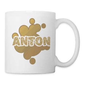 Anton als Babybauch - Tasse - Weiß - Rechts